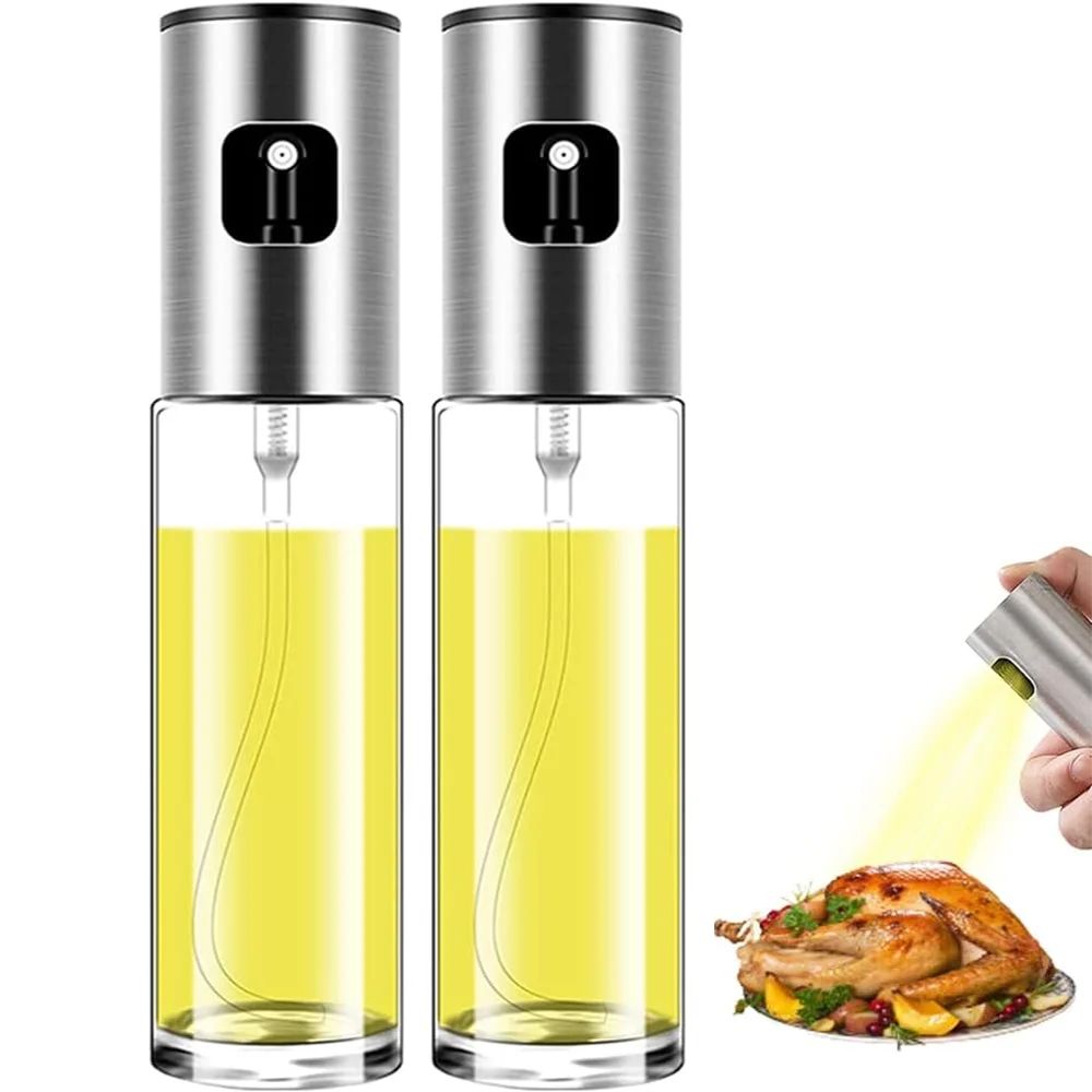1 or 2 Pack Glass Oil Spray for Cooking Spray Bottle Olive O