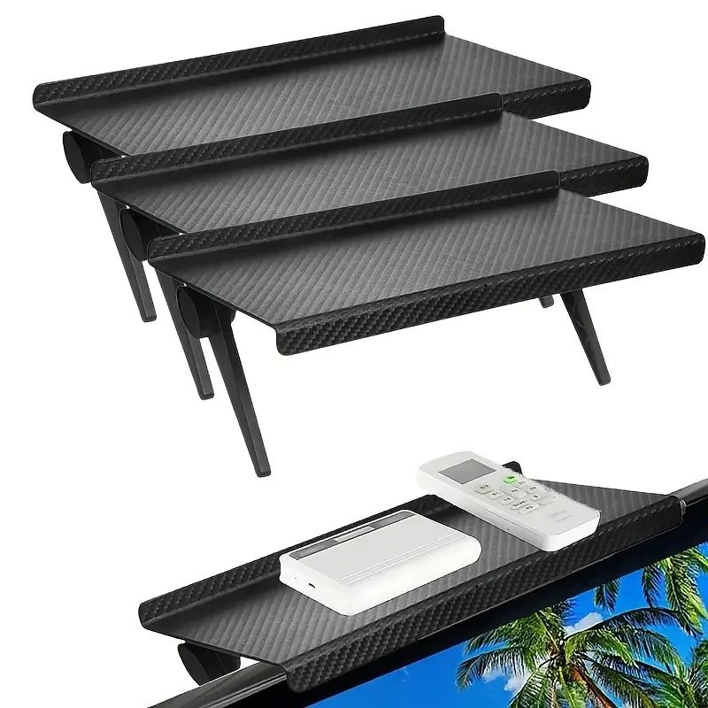 1pc Home Organizer TV Screen Top Shelf Rack Computer Monitor