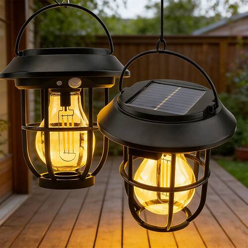 Solar Outdoor Light, Hanging Lantern Garden Lights, Landscap