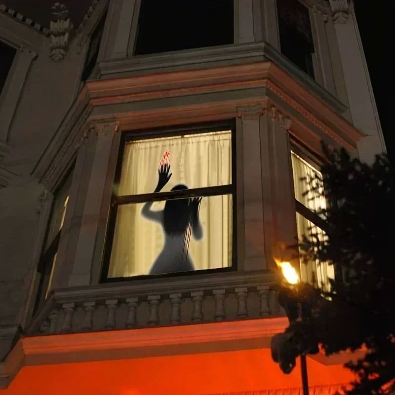 Halloween Horror Glass Window Decorative Stickers Pvc Sticke