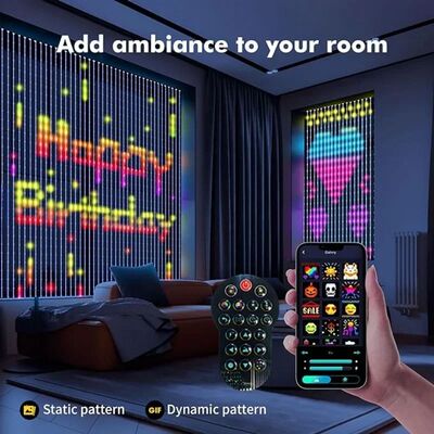 Smart LED Curtain Light APP Control RGB Dimmable DIY Pattern