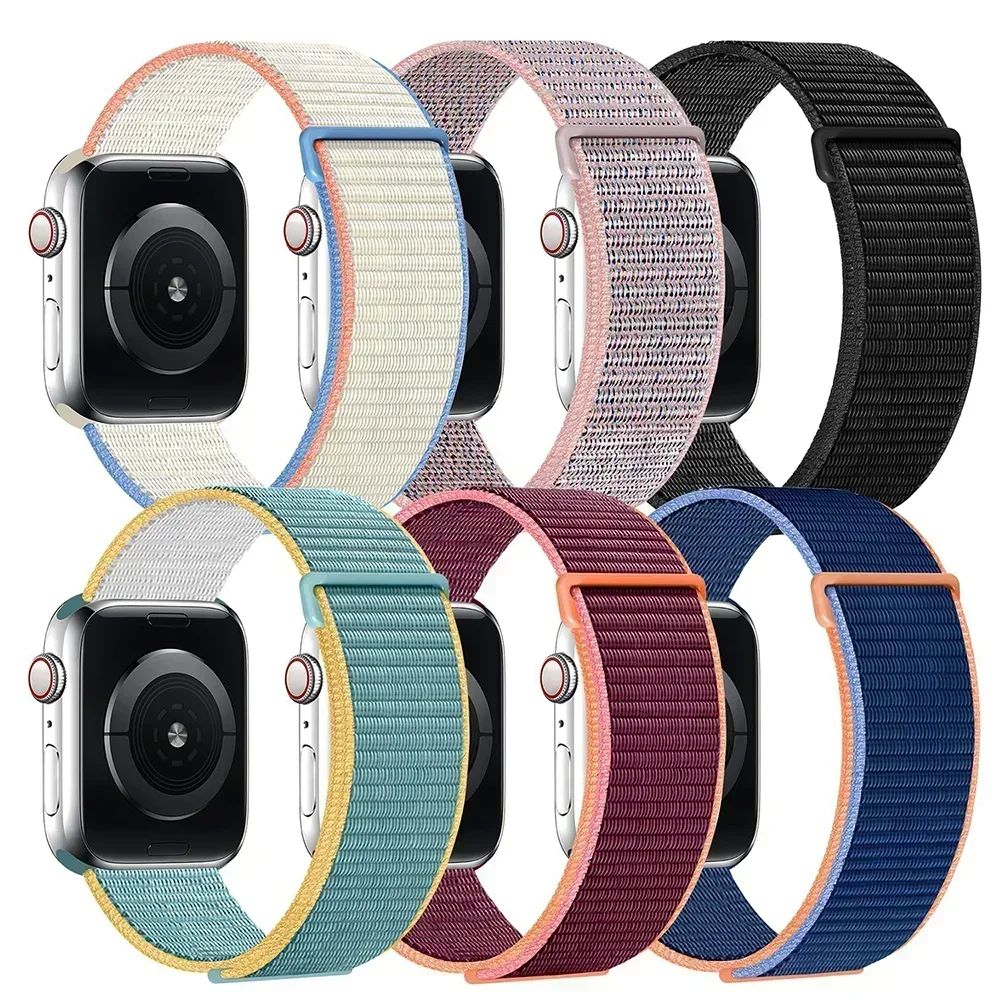 Nylon loop For Apple Watch Band Ultra-2 49mm 44mm 42mm 40mm