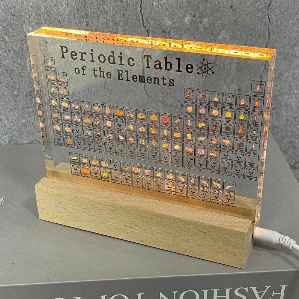 Acrylic Periodic Table Figurines Mendeleev Printing Element