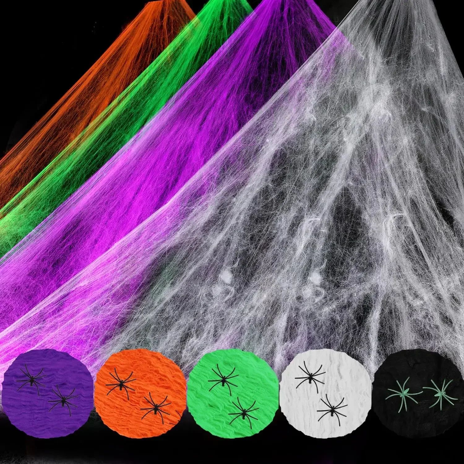 Artificial Spider Web Halloween Decoration Scary Party Scene