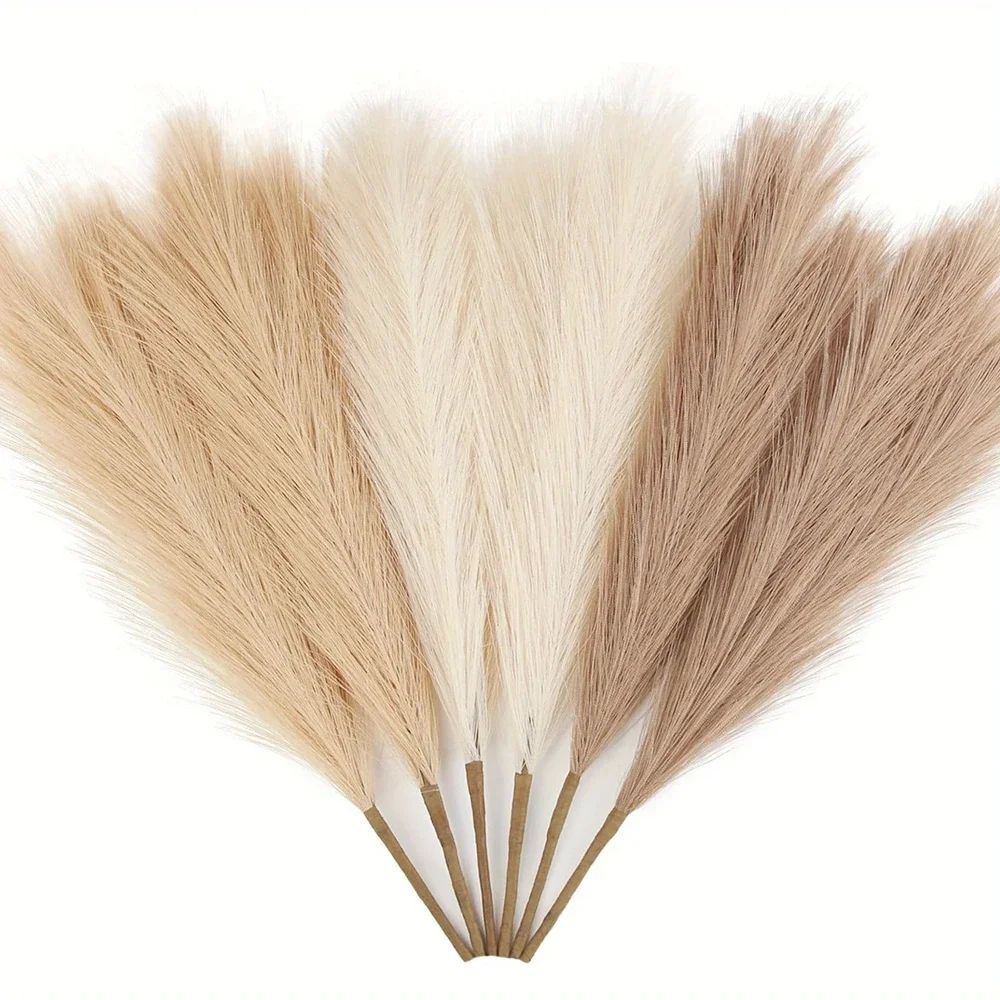 10pcs Artificial Pampas Grass Decor Flowers Fake Plant Reed