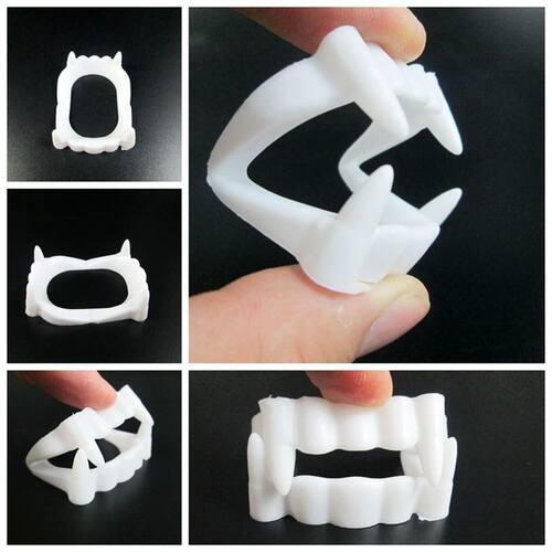 10pcs Halloween Party Prank Toys Simulation Rotten Teeth Vam