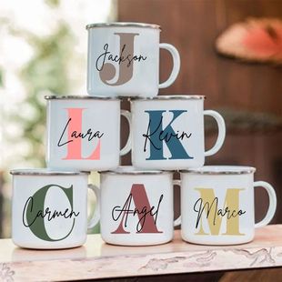 with Name Coffee Personalized Bachelorette Initial Cup Mug
