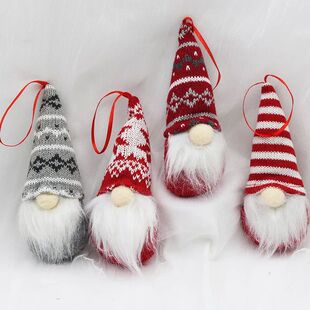 (4 pieces/bag) 15.5cm Faceless Person Decoration Pendant Chr