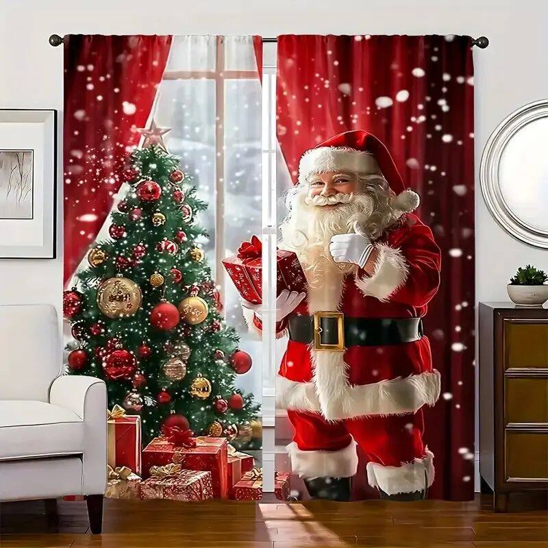 Santa Claus Christmas Tree - Pole bag curta, bedroom and liv