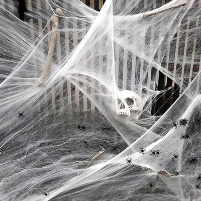 Halloween Decorations Artificial Spider Web Stretchy Cobweb