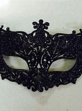 Cosplay Face Covers Party Mask Glitter Shinny Women Ribbon M