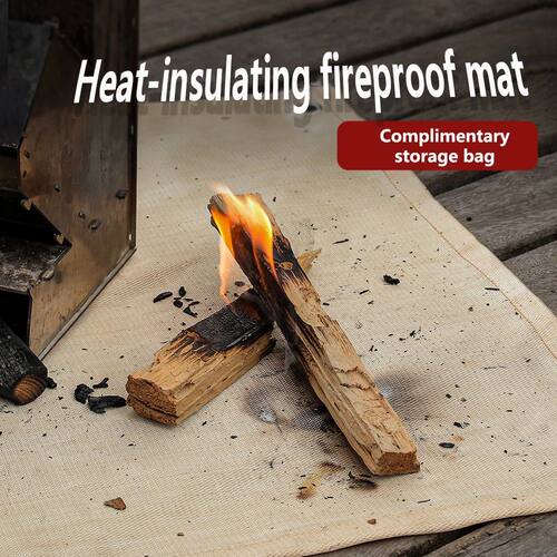 Camping Fireproof Cloth Flame Retardant Insulation Mat Blank