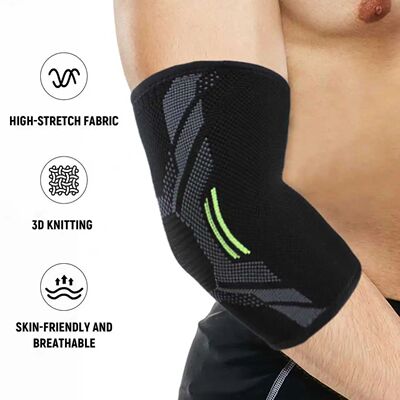 1pc Nylon Elbow Compression Sleeve, Elastic Tennis Elbow Bra