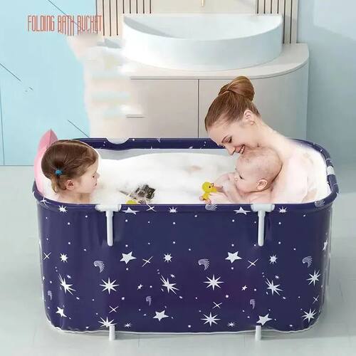 Folding and Heating Bathing Bucket for Adults, Household Sit