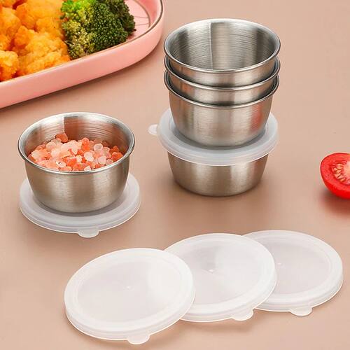 1/6pcs 40ML Salad Dressing Container Sauce Dishes Portable S