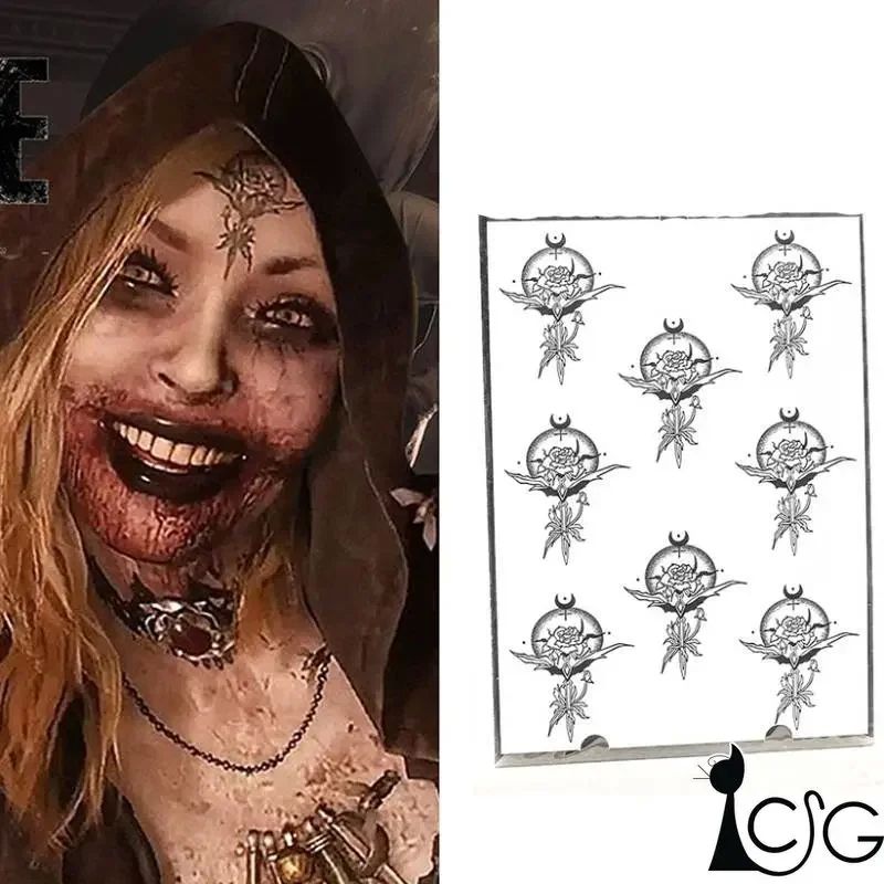 Game Village Lady Dimitrescu Daughter Daniela Cosplay Tattoo