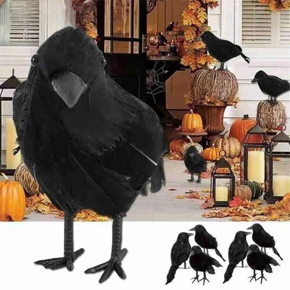Simulation Black Crow Halloween Black Crow Props Simulation
