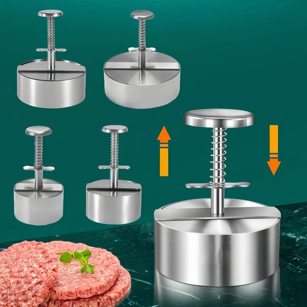 Hamburger Meat Press Patty Maker 304 Stainless Steel Round N