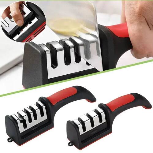 3/4 Segment Cutter Knife Sharpener Kitchen Handheld Three-pu