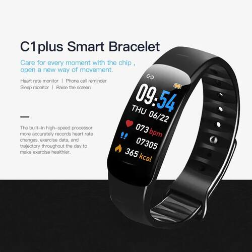 Smart Watch C1 Plus Bluetooth Step Counting Sports Bracelet