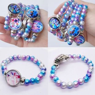 KPop Demon Hunters Bracelets GirlsBeaded Wristband Cute Cart