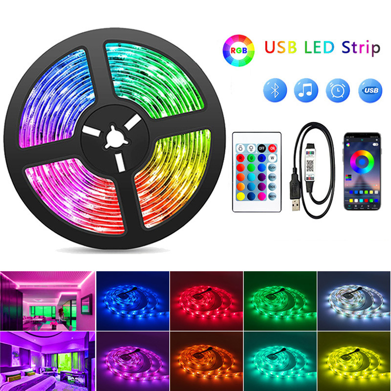 LED Strip Light USB Bluetooth RGB 5V LED RGB /RGBIC Lights