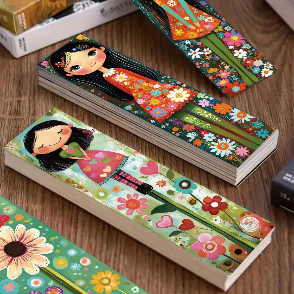 32pcs, Cute girl bookmarks, suitable for back-to-school seas