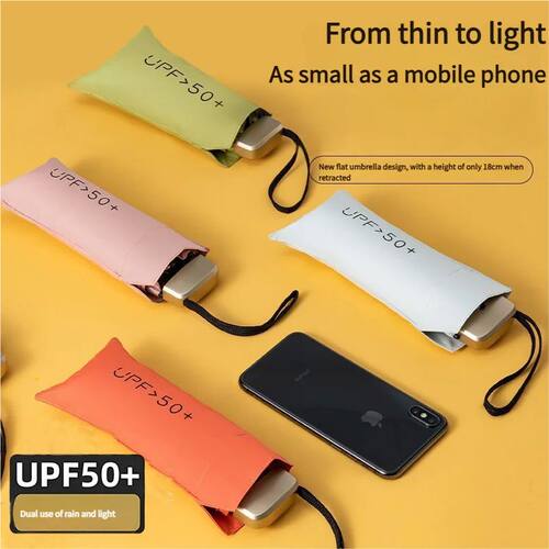 Ultra Light Small Mini Women Five Fold Umbrella Sun Proof Su
