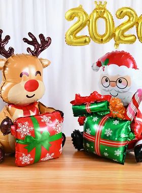 Standing Santa Claus Foil Balloon 2026 Number Balloons Chris