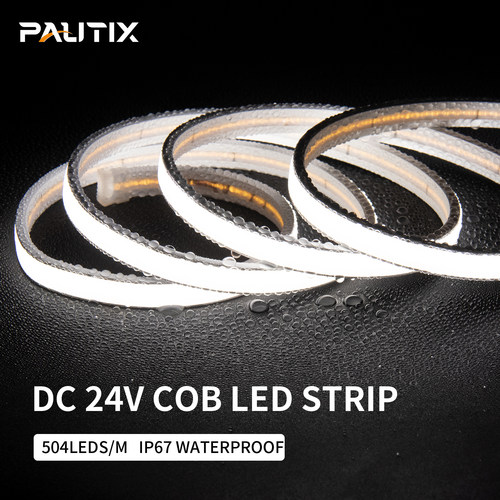 PAUTIX IP67 Waterproof COB Strip LED Light Bar 504 LEDs/M