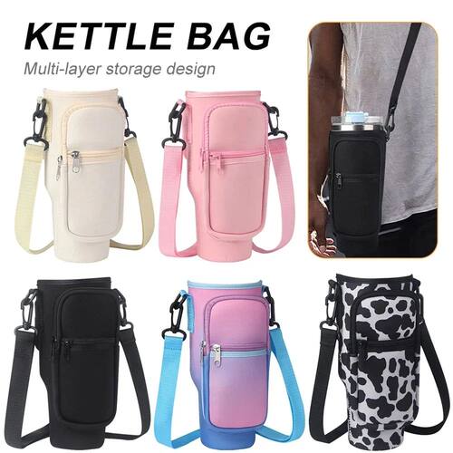 Water Bottle Carrier Bag for Stanley 40oz Tumbler with Handl