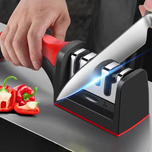 Kitchen 4-Segment Knife Sharpener Household Multi-Functional