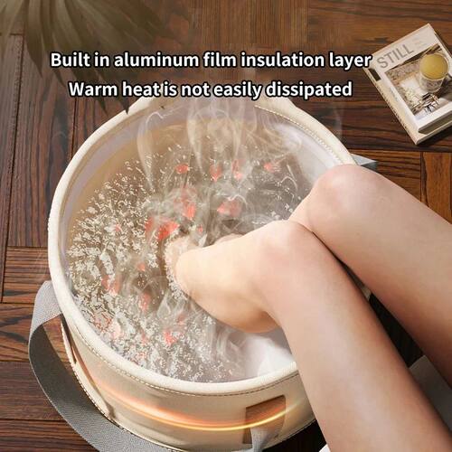 1Pc Foldable Foot Soaking Tub Portable Insulated Spa Bucket