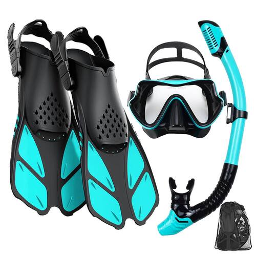 Mask F Snorkel Set, Snorkeling Gear for Adults, Panoramic Vi