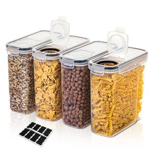 Cereal Containers Storage Set of 2/3/4 (2.5L 84oz), Airti