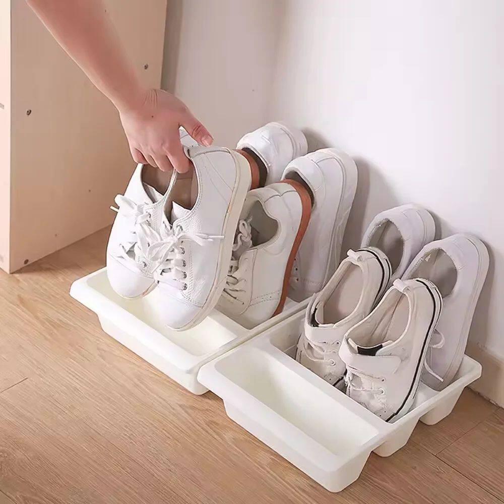 1-10 PCS Space-Saving Stackable Shoe Rack Organizer  Large S