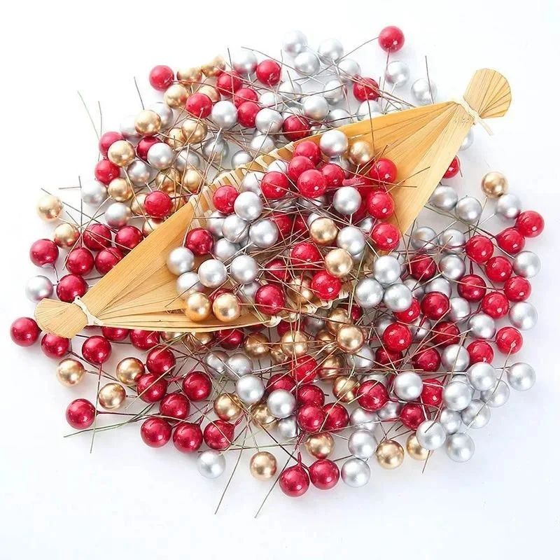 50/100Pcs Christmas Decoration Berry Christmas Tree Ornament