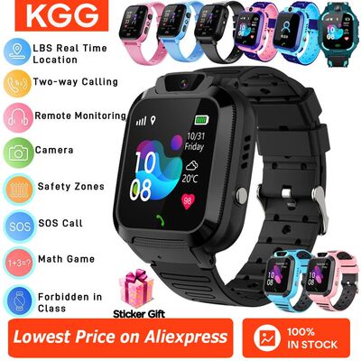 ? 4G Sim Card 2G Internet Kids Smart Watch SOS Call LBS Loca