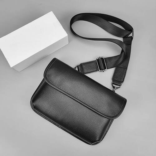 Genuine Leather Sling Bag Shoulder Crossbody Bag for Men Clu