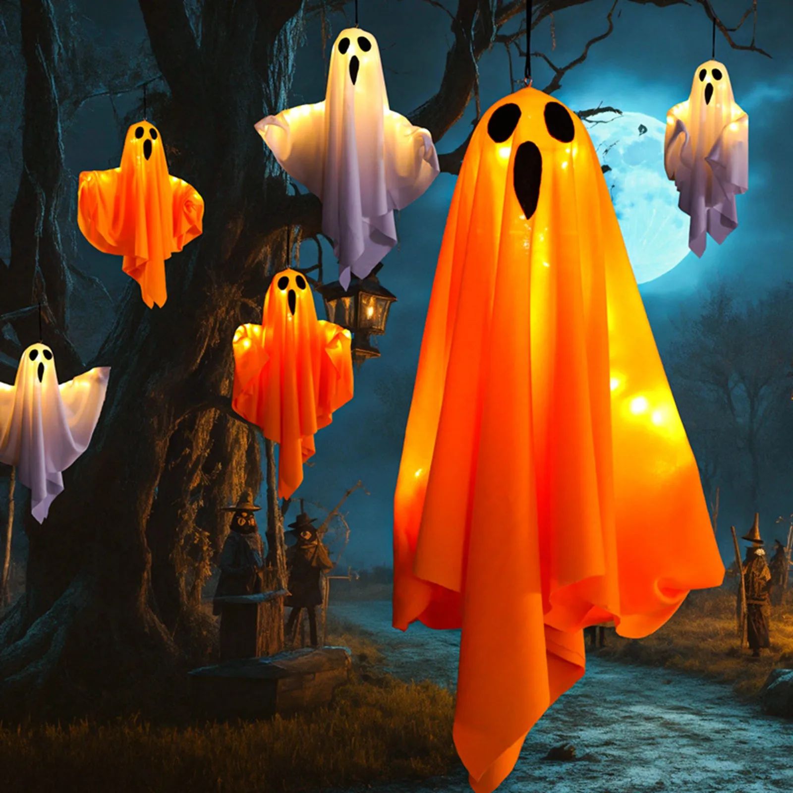 Halloween Terror Decoration Ghost Pendant Hanging Ghost Thre