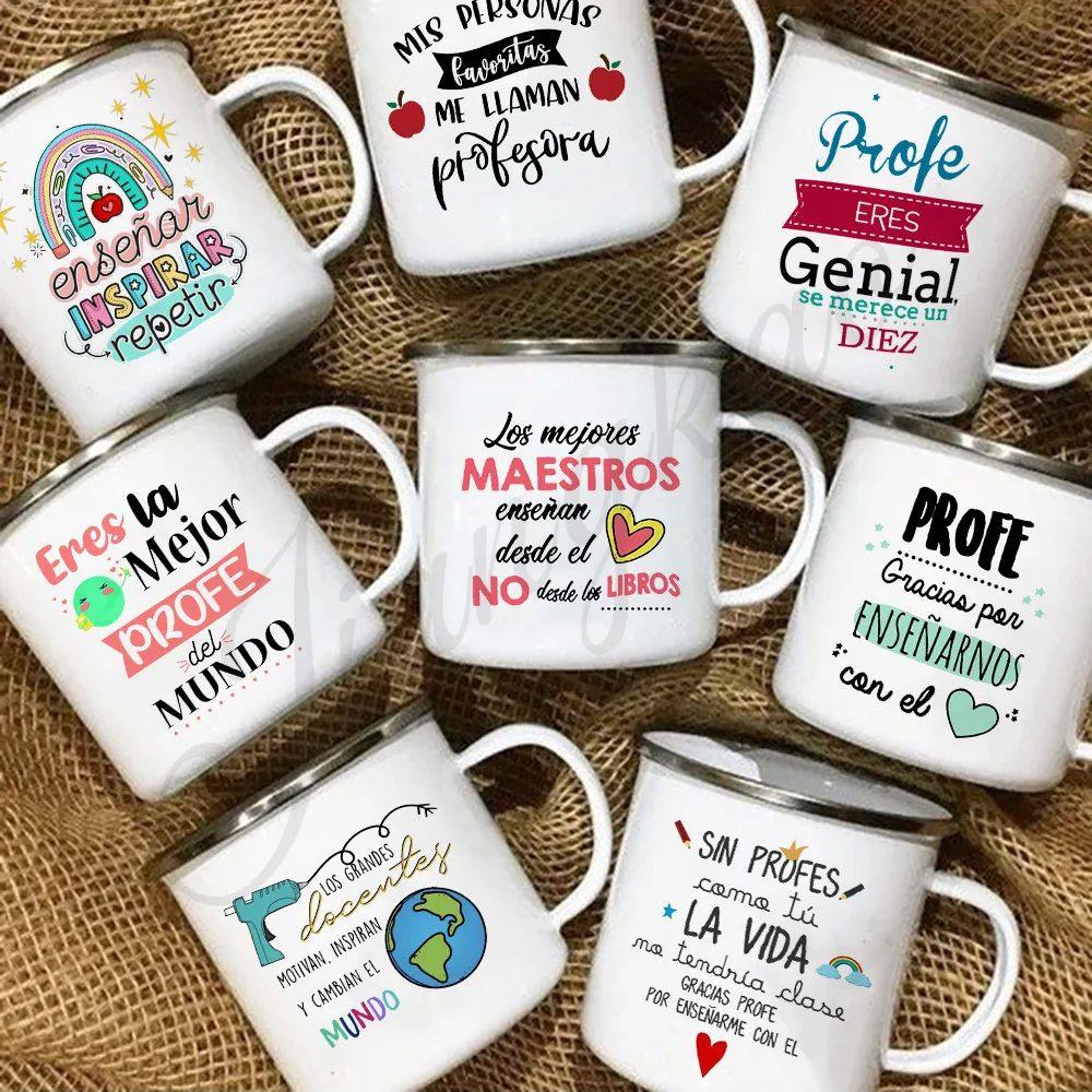 Best Teacher in The World Print Mug Creative Coffee Cup Drin