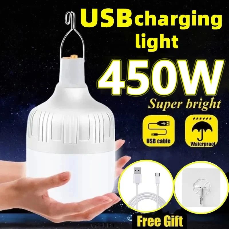 1/2/5/8pcs High Power LED Light Charging Emergency Lamp Outd