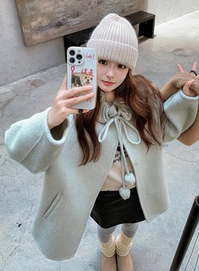 【现货首发】双面尼毛呢大衣D212 P255K348