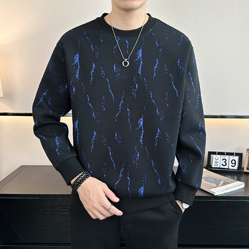 2025秋冬新款男士圆领休闲卫衣