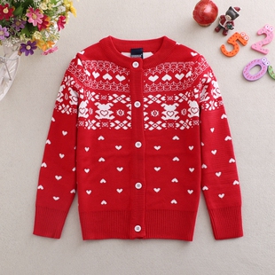 小女孩百搭童装 女童针织开衫 春秋外套宝宝儿童毛衣中大童2022新款