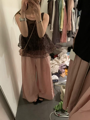 高腰显瘦天丝苎麻阔腿裤女2026春夏宽松百搭松弛感慵懒风休闲裤潮