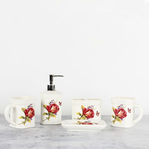 欧式陶瓷洗漱杯套装浴室用品