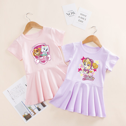 女童裙子韩版夏季卡通纯棉连衣裙