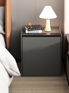 Crmcr卡标床头保险箱之家2024新款防盗小保险箱床头柜涂鸦App手机