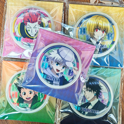 正版全职猎人徽章吧唧奇犽小杰西索酷拉皮卡库洛洛动漫角色官谷